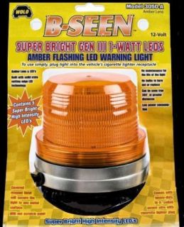 EMERGENCY GEN 3 LED Warning Light Magnet Mount Amber