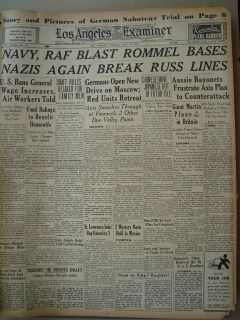 1506406PR NAVY RAF BLAST ROMMEL BASES JULY 14 1942 WW2 NAZIS BREAK 