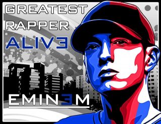 EMINEM GREATEST RAPPER ALIVE T SHIRT RECOVERY RELAPSE