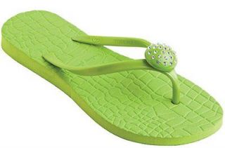   Switchflops Jordi Flip Flops, women size 9, Lime Green Sandals