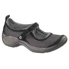 womens MERRELL encore black strap mary jane comfy athletic shoe