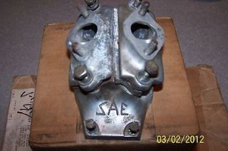   kart racing SAE v 16 dual carb intake for McCulloch kart engines used