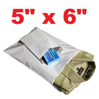 35 5x6 WHITE POLY MAILERS SHIPPING ENVELOPES PLASTIC SELF SEALING BAGS 