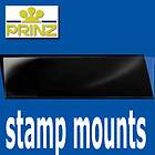Prinz Stamp Mount Strips   standard top opening black backed   per 25