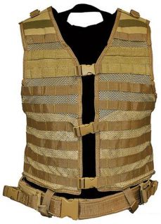   Military Ops TAN Molle WEB PALS Modular Tactical Protective Vest Gear