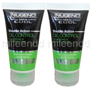 BIO ESSENCE 2X50G NUGENO MEN COOL DOUBLE ACTION OIL CONTROL CLEANSING 