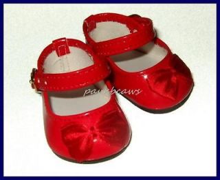 RED Patent Mary Jane Doll SHOES for 18 MAGIC ATTIC Ann Estelle