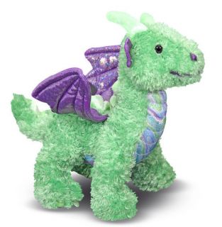 Melissa and Doug 9 Plush Zephyr The Green Dragon Stuffed Animal ~NEW 