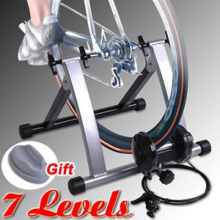   Bicycle Trainer + Block Stationary Indoor Exercise Bike Stand