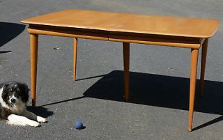 ORIGINAL HEYWOOD WAKEFIELD EXTENSION DINING TABLE   M1559G   CHAMPAGNE