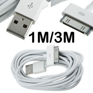 HOT 1M/3M 10Ft USB Data Charging Charger Cable Kable for iPhone 3 3G 4 
