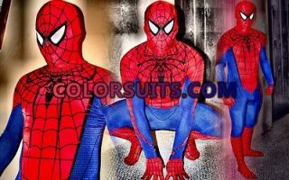   Spiderman Costume   Replica Spidey Suit 2012 Movie Version LARGE