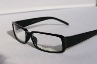 50s Clear Lens BLACK Eyeglasses Glasses NERD Rectangular Smart 