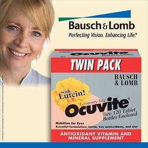240 Bausch & Lomb Ocuvite w/ Lutein Nutrition for Eyes