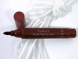 Eyeko Fruity Felt Lip Pen Stain Number 4 Milk Chocolate Coffee NEW 