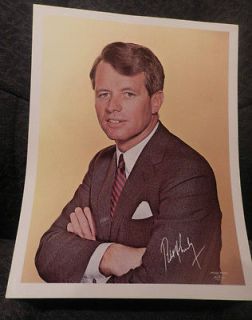 ROBERT F. KENNEDY (BOBBY) PICTURE POSTER ORIGINAL 1968 CAMPAIGN