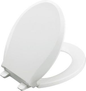 Kohler K 4639 0 White Modern Quiet Close Round Front Toilet Seat with