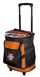 Illinois Fighting Illini Rolling Insulated Cooler By Logo Chair