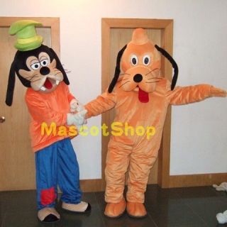   and Goofy dog cartoon Mascot Costume Clothing Fancy Haloween PARTY