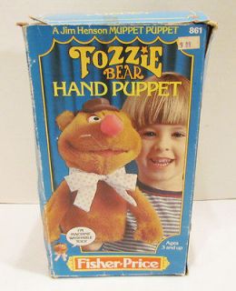 Newly listed FISHER PRICE 1978 MUPPETS FOZZIE BEAR HAND PUPPET MINT W 