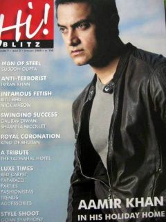 Hi Blitz January 2009 Aamir Khan Farah Khan Imran Ritu Beri Subodh 