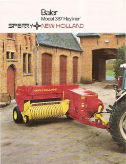 Farm Equipment Brochure   Sperry New Holland   387   Hayliner   Baler 