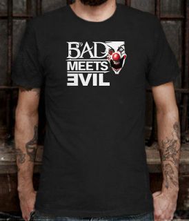 NEW EMINEM Bad Meets Evil T shirt Hip Hop Tee Size L (S to 3XL av)