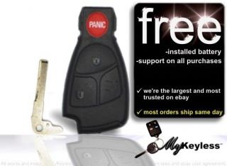 MERCEDES BENZ UNCUT REPLACEMENT SMARTKEY KEY KEYLESS ENTRY REMOTE FOB 