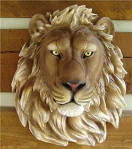 Newly listed LION LARGE WALL MOUNT HEAD KING OF THE JUNGLE AFRICA