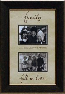 FamilyAll Because Two People Fell in Love Framed Photo Mat 13 7/8 