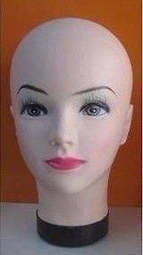 Female Celebrity Cosmetology Mannequin Head Bold with Make Up