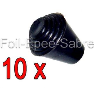 10 TEN PlasticTips for practice Fencing Foil Epee blade