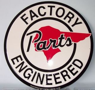 PONTIAC FACTORY ENGINEERED PARTS 24 Embossed Tin Sign Firebird GTO 