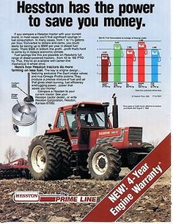 1982 Hesston Fiat 1880DT Farm Tractor Ad