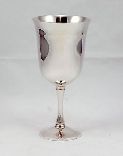 Salem Flatware Silverplate Hollowware Water Goblet 6.75” No Design 