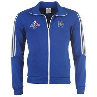 Mens Adiflag France Track Top Jacket Olympics 2012 S M L XL Blue 
