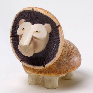 SALE Home Grown Enesco Mushroom Lion Cute Animal Veggie Figurine 