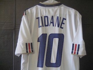 NWT Adidas 2010 France Zidane Away Jersey L with 2002 font very unique