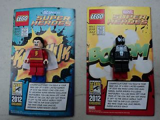  LEGO Venom & Shazam DC Mini Figures Figs Comic Con Exclusive set of 2
