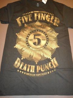 FIVE FINGER DEATH PUNCH American Can T Shirt **NEW band concert tour 