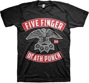 OFFICIALLY LICENSED FIVE FINGER DEATH PUNCH 5FDP EAGLE KNUCKLE T SHIRT 