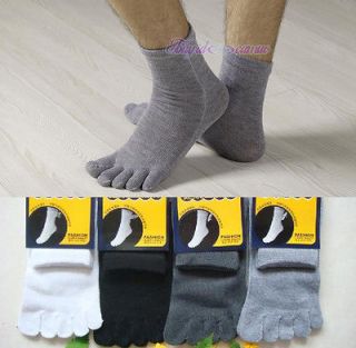  Mens Cotton Five Fingers Toe Socks Stockings 3 pairs 