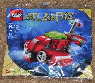 LEGO 20013 Atlantis Submarine BRICKMASTER – in Sealed LEGO Poly Bag