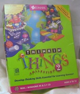 THINKIN Things Collection 2 Edmark Mac/Windows 95 &3.1 CD Ages 6 12 
