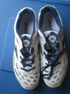   Tennis Shoes Volleyball Workout Running Wave Spike 10 Navy Blue 12