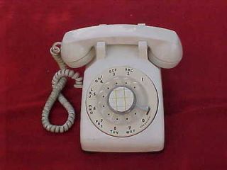 VINTAGE WESTERN ELECTRIC WHITE 500DM ROTARY DESK PHONE11/79 PACIFIC 