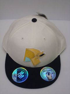 NWT Rocawear Fitted Cap/Hat Size 8 White/Black/Bl​ue/Gold