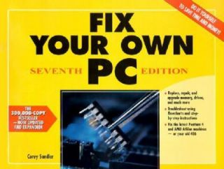 Fix Your Own PC by Corey Sandler 2002, Paperback, Revised