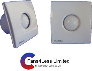   100mm Extractor Fan Humidistat Bathroom Toilet Shower Fan Low Noise