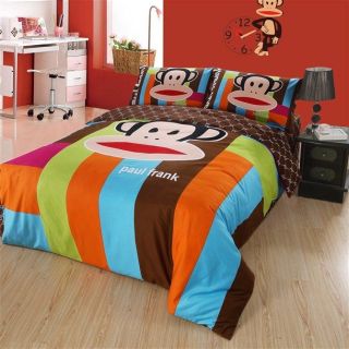   Paul frank monkey bedding 7pcs comforter bed in a bag free ship